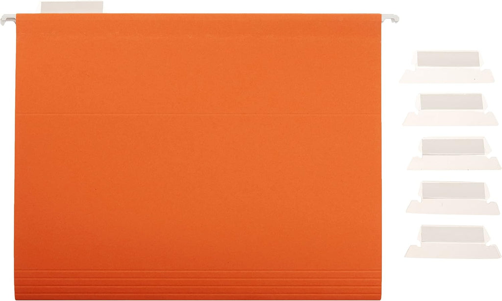 Amazon Basics Hanging File Folders with Adjustable Tabs