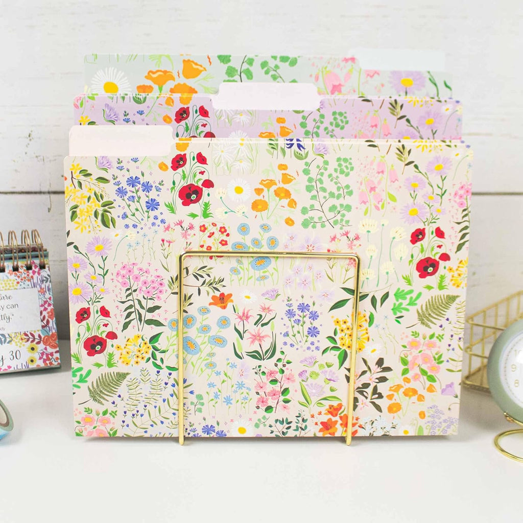 bloom daily planners Decorative File Folders - Set of Six Letter Size (8.5” x 11”)