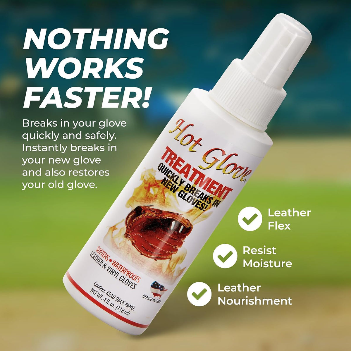 Hot Glove Heat Treatment Instant Glove Break-In for Baseball and Softball Gloves - the