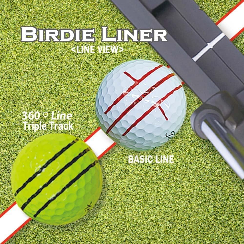 BIRDIE79 360-Degree Golf Ball Marker Alignment Tool Kit, 3 Pens, Gift Box