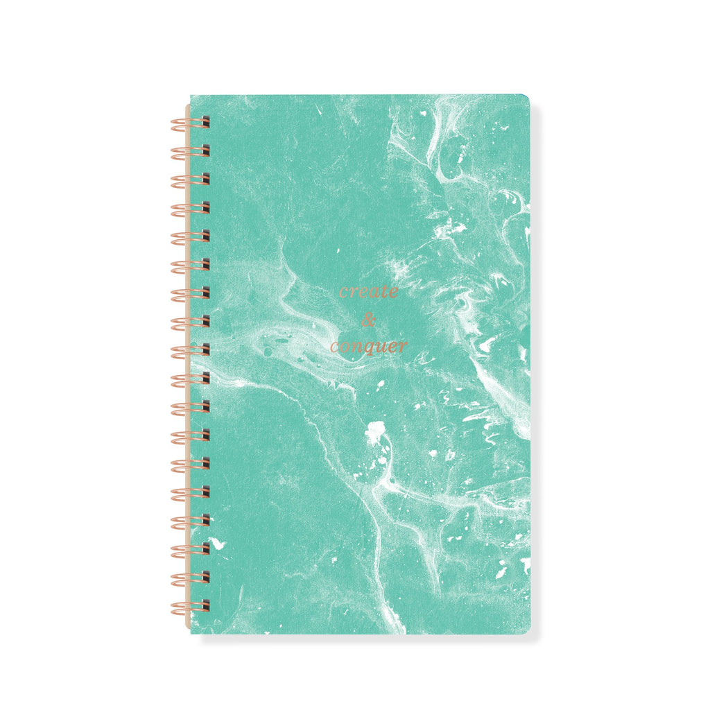 Fringe Signature Spiral Journal/Notebook, 160 Lined Pages, 6 x 9.5 Inches