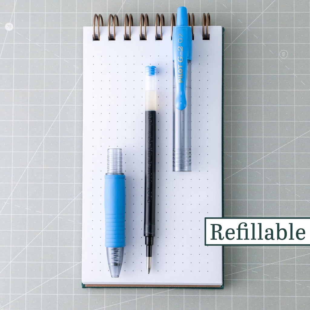 PILOT G2 Premium Refillable & Retractable Rolling Ball Gel Pens, 0.7mm Fine Point