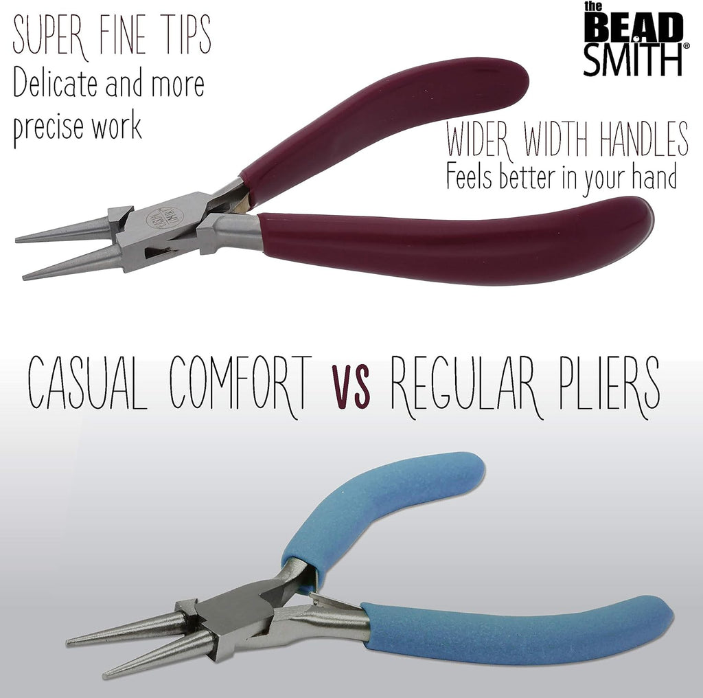 The Beadsmith Round Nose Pliers – 6-Inches (152 mm) Jewelry-Making Tool w/Polished Steel
