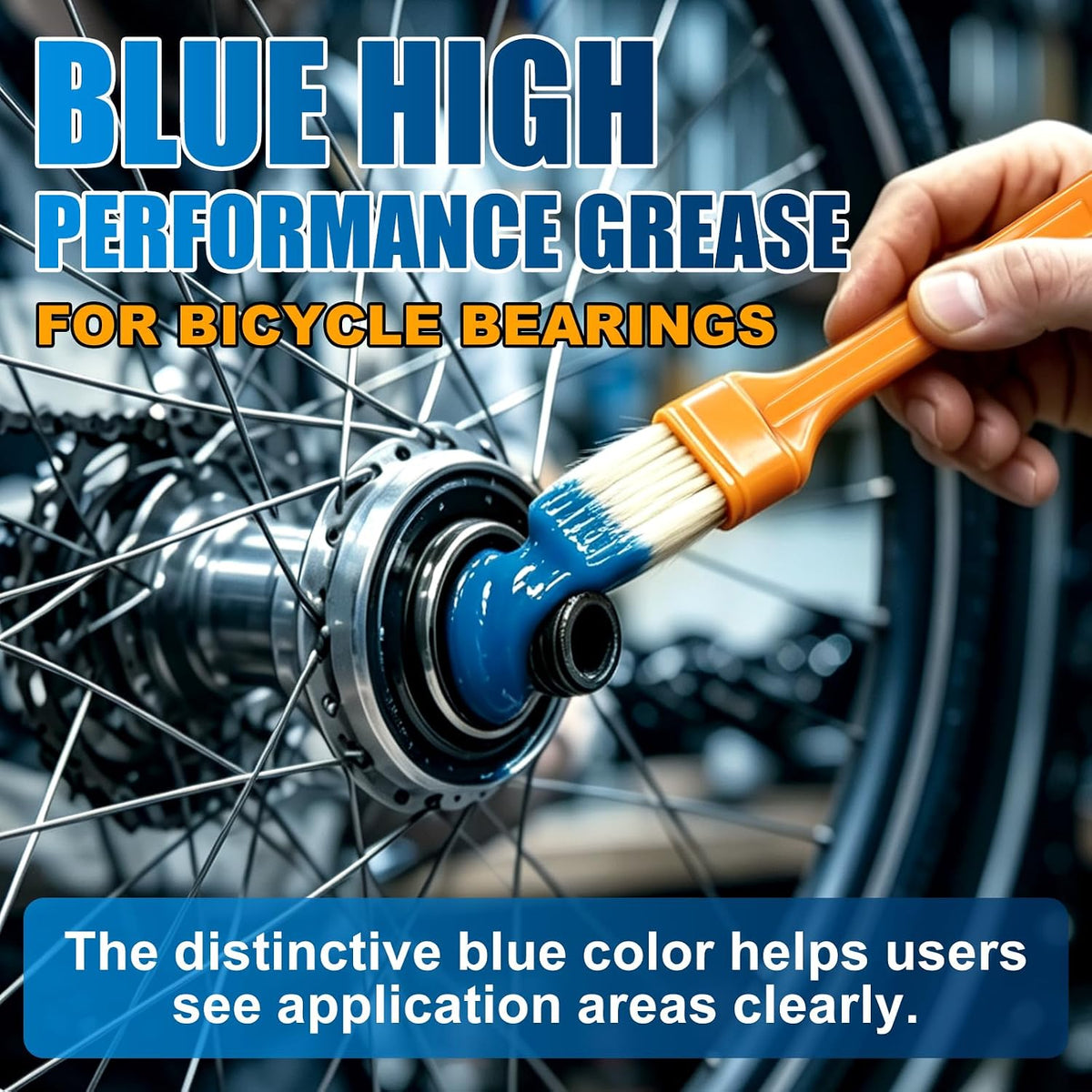 High Performance Bicycle Bearing Grease, Waterproof Bike Grease for Hub Bearings
