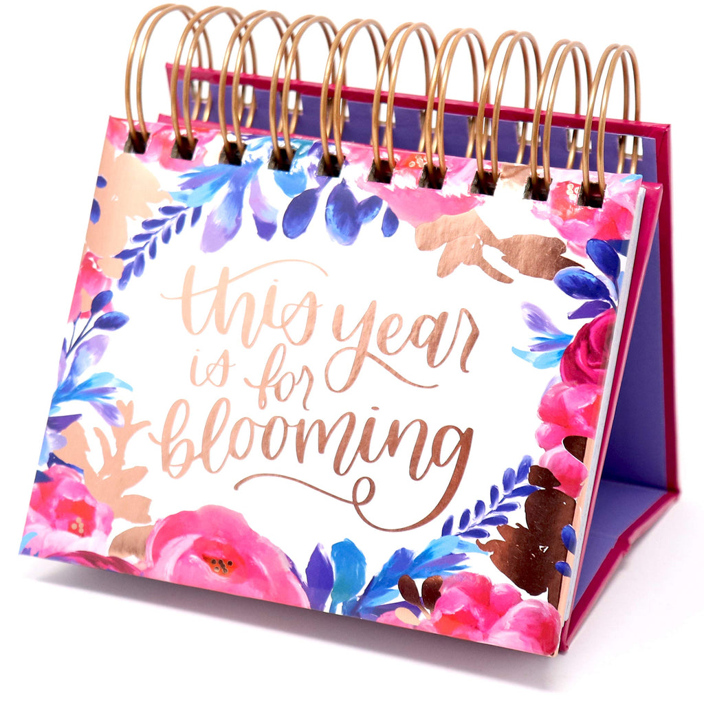 bloom daily planners Undated Perpetual Desk Easel with Motivational Quotes