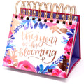 bloom daily planners Undated Perpetual Desk Easel with Motivational Quotes
