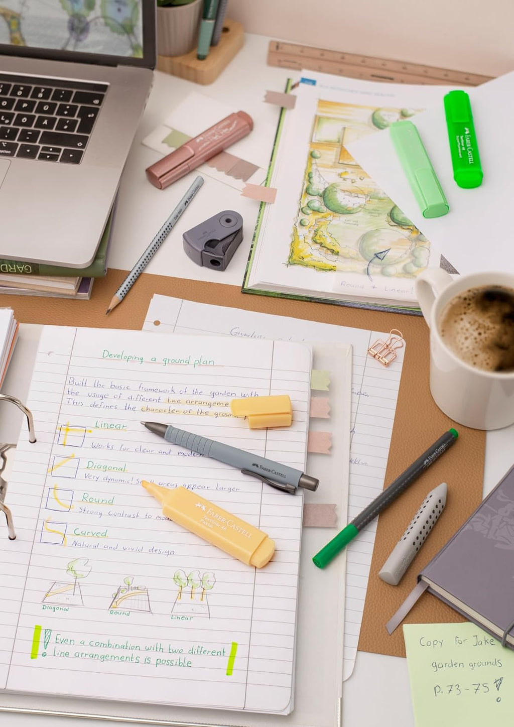 Faber-Castell Fluorescent Highlighters, 8 Neon Colors