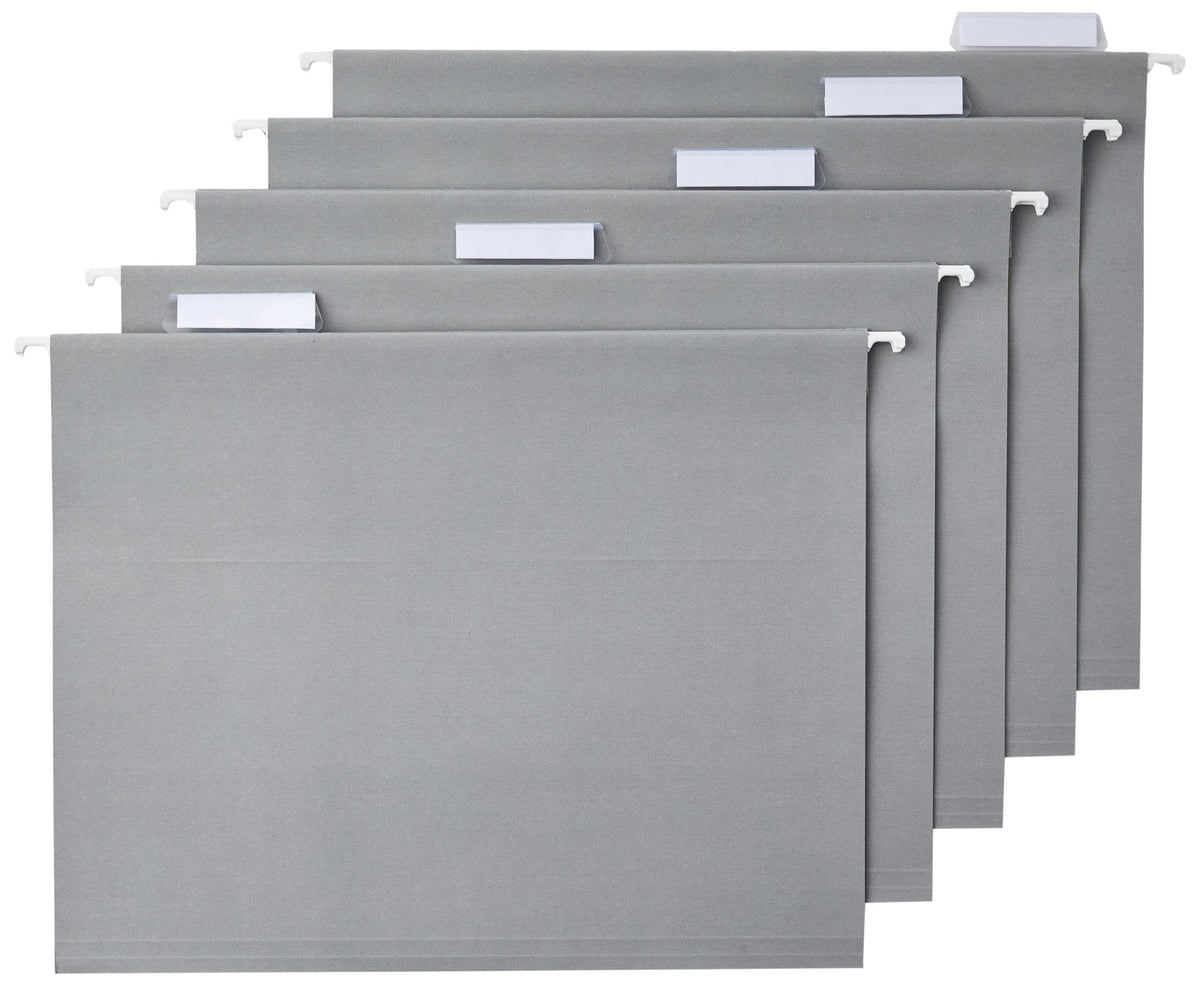 Amazon Basics Hanging File Folders with Adjustable Tabs