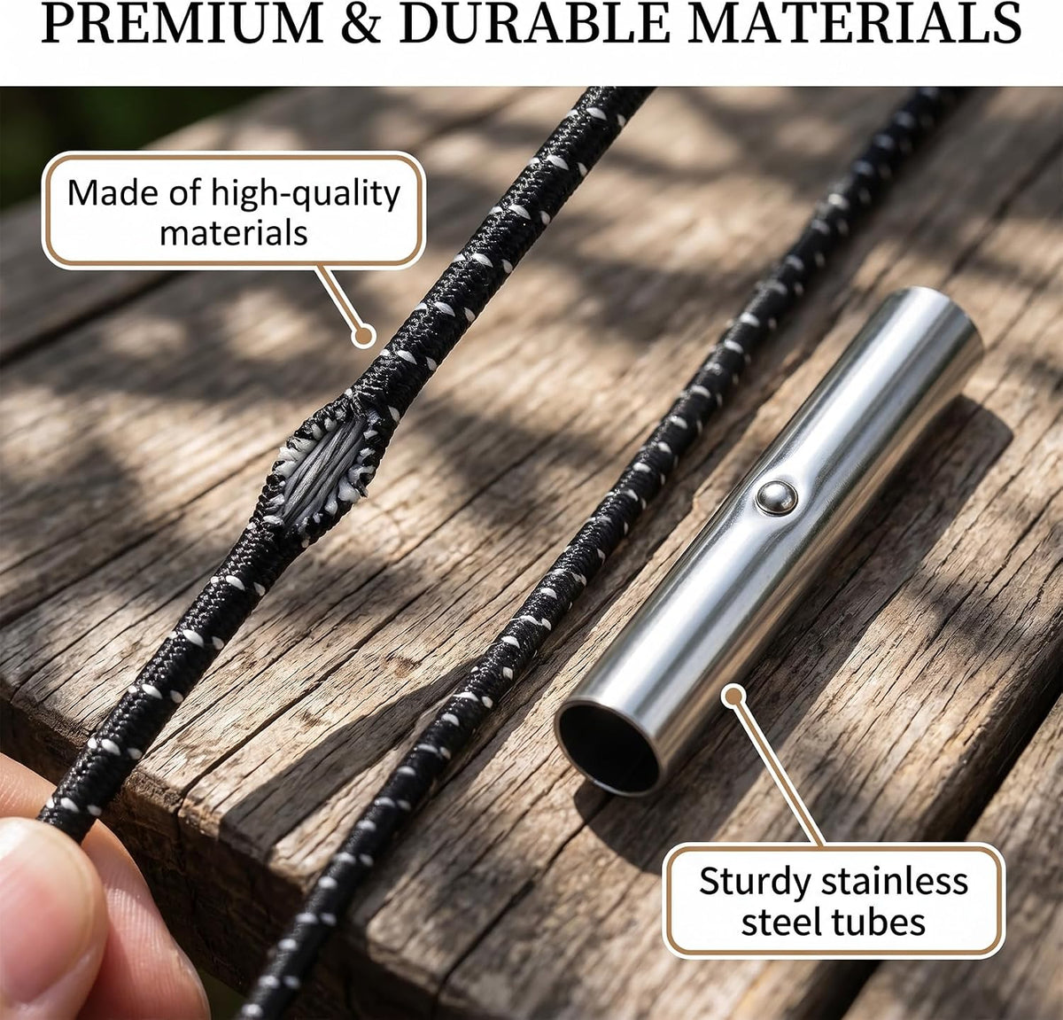 2 Set Tent Pole Repair Kit, Universal Nylon Tent Poles Replacement Kit