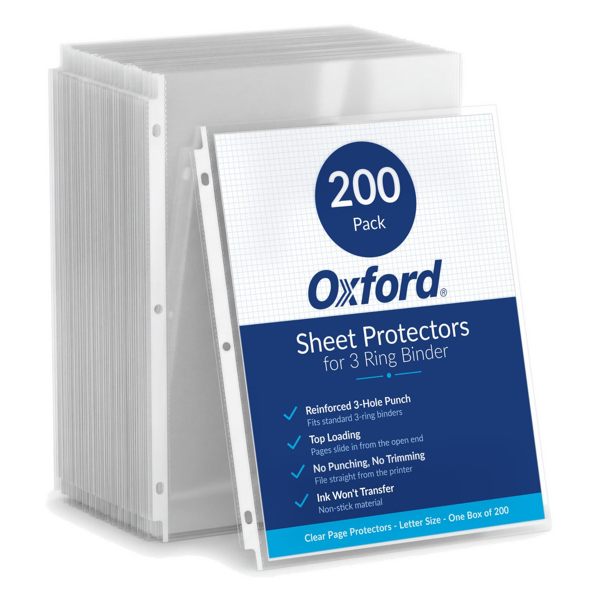 Oxford Sheet Protectors, 100 Pack, Letter Size (8.5 x 11)