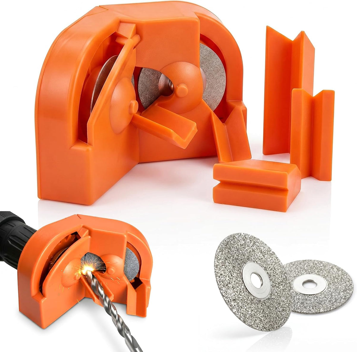 Multipurpose Drill Bit Sharpener for All Bits (5/64''-5/8'')