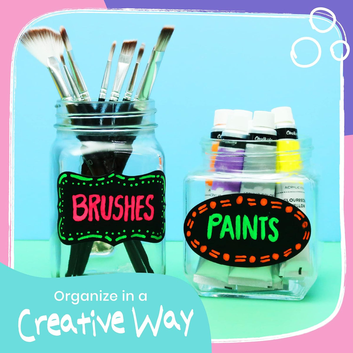 10 Liquid Chalk Markers Fine Tip for Blackboard, Windows, Chalkboard