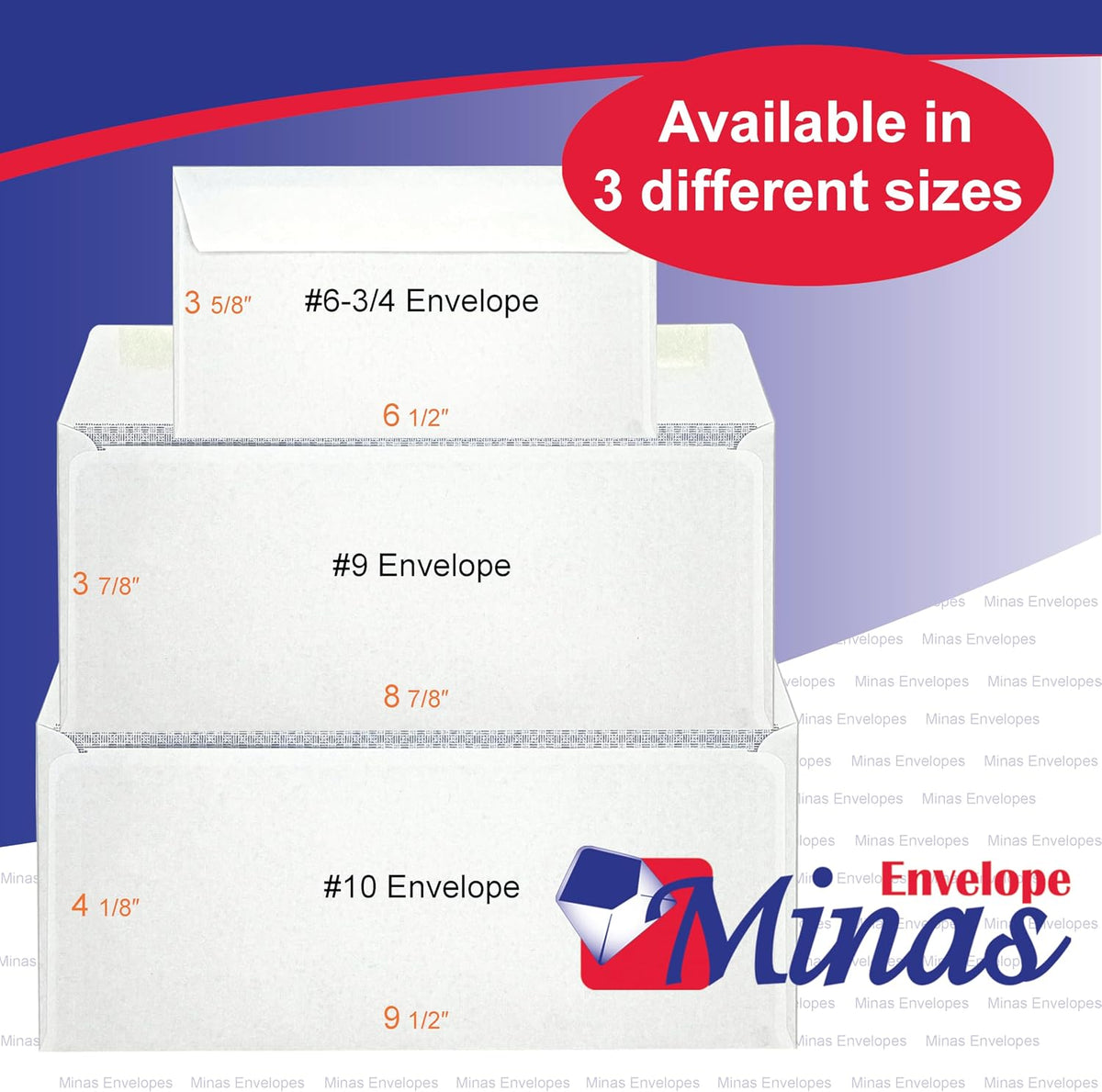 100 Minas Envelope - #10 Business Envelope, 4 1/8 X 9 1/2