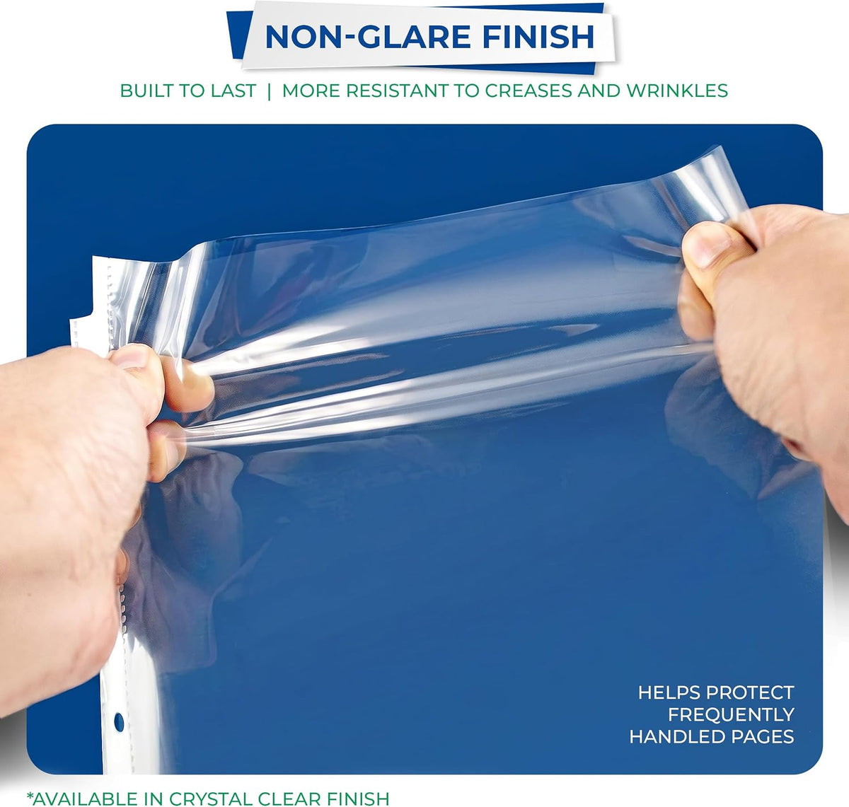 Samsill 100 Pack Heavy Duty Sheet Protectors, Non-Glare