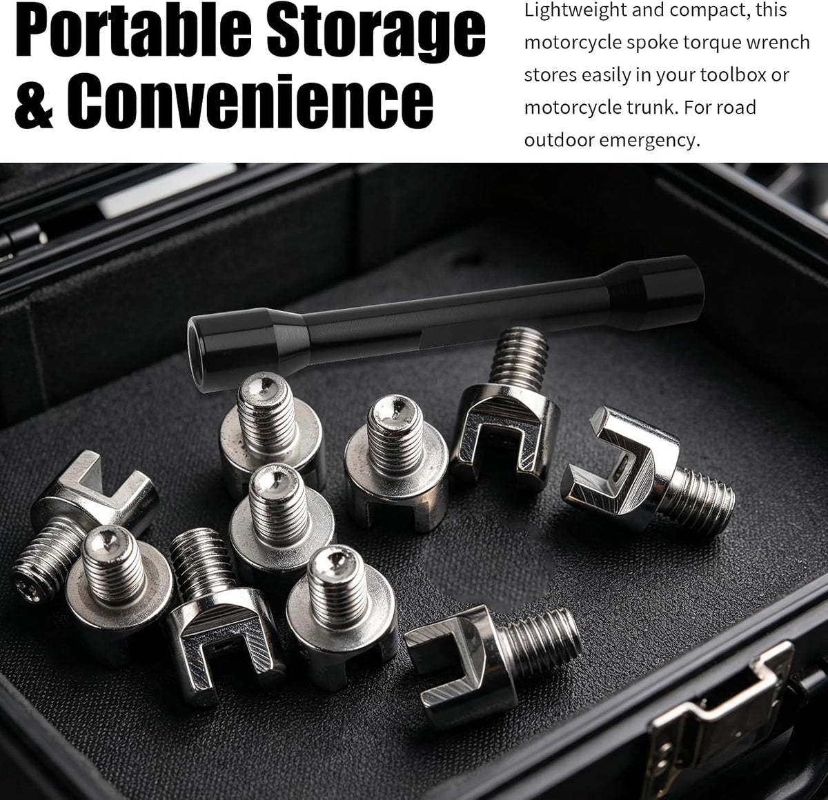 Motorcycle Spoke Wrench Kit,Spoke Torque Wrench for Wheel Repair