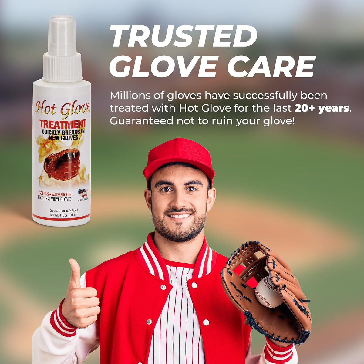 Hot Glove Heat Treatment Instant Glove Break-In for Baseball and Softball Gloves - the