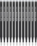 Pilot FriXion Ball Gel Ink Refills for Erasable Pens, 0.7mm, Black 12-Pack