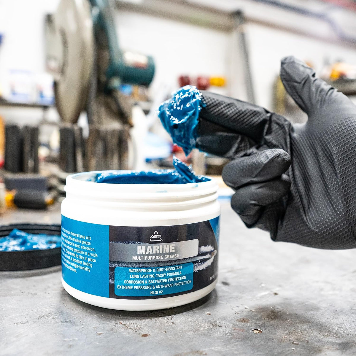 AGS Marine Grease, Premium Mineral Base, Water-Resistant, for Marine
