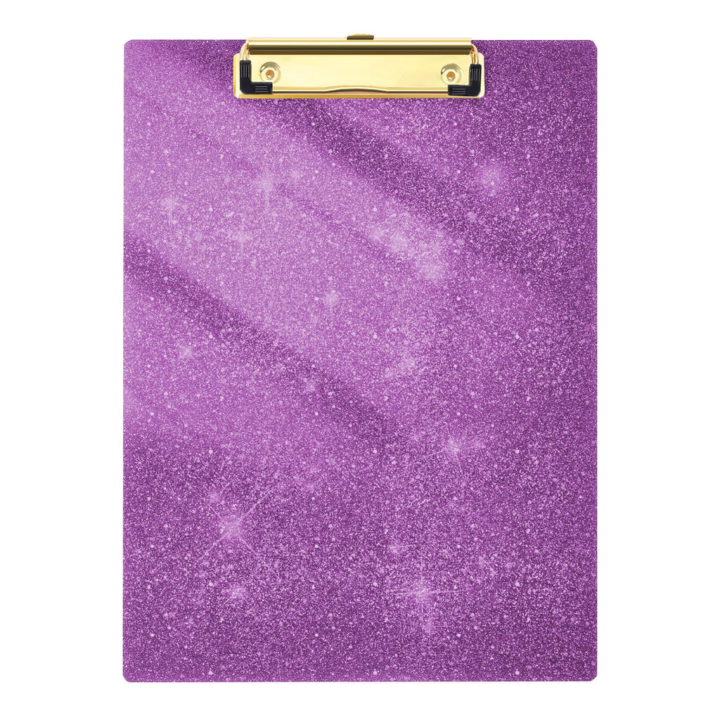 Acrylic Glitter Clipboard, 8.5 x 11 Sparkly Clip Board, Blue