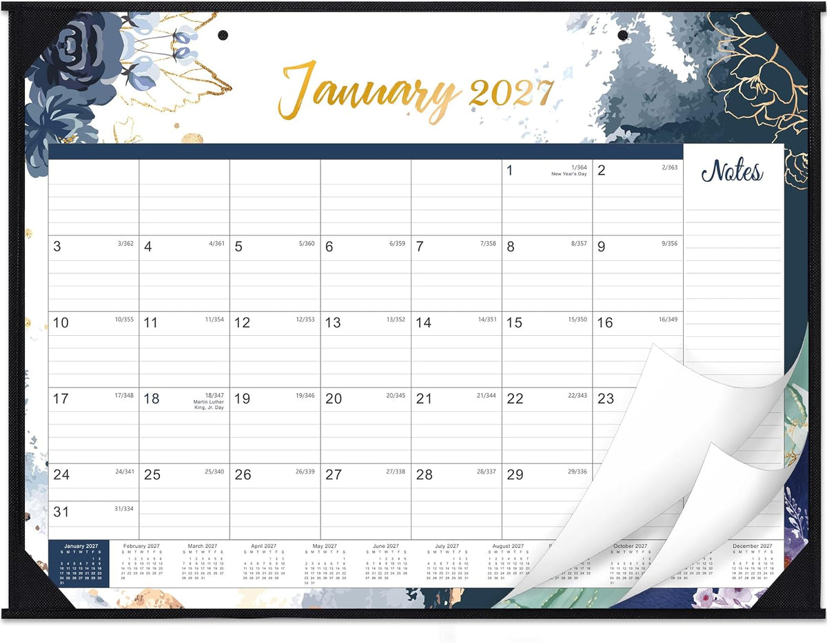 2027 Large Desk Calendar, July 2026 - December 2027, 18 Month Desk Calendar