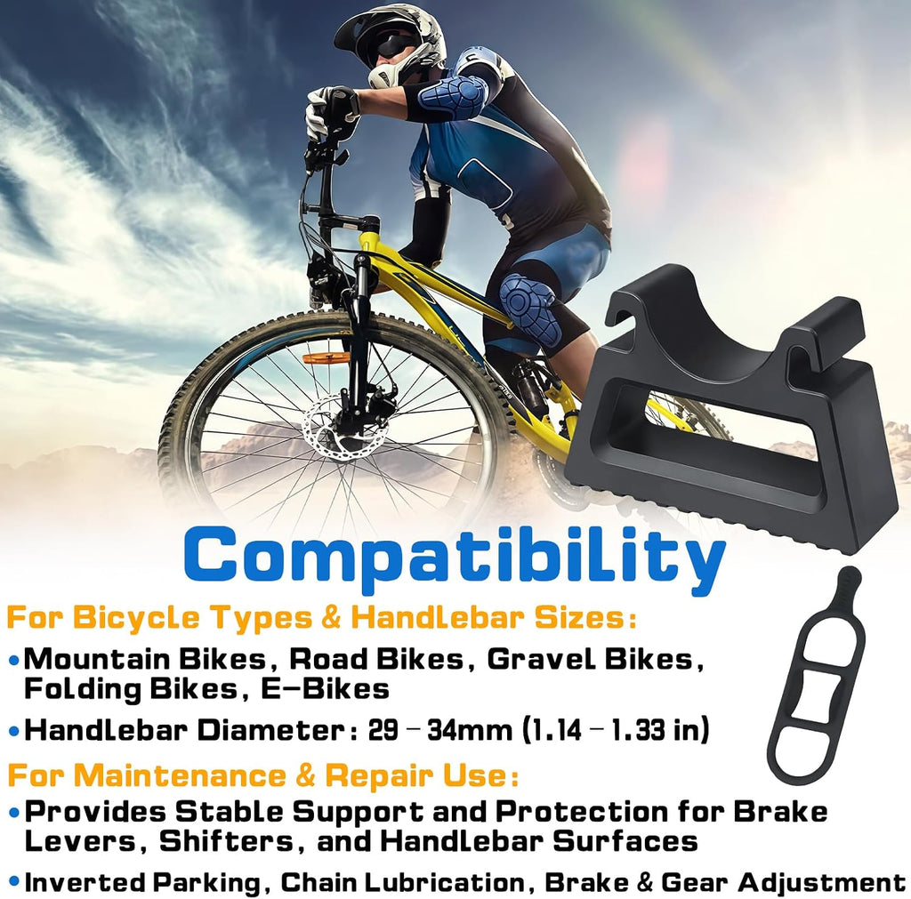 (3-Pack) Bike Handlebar Stand with 6 Silicone Straps