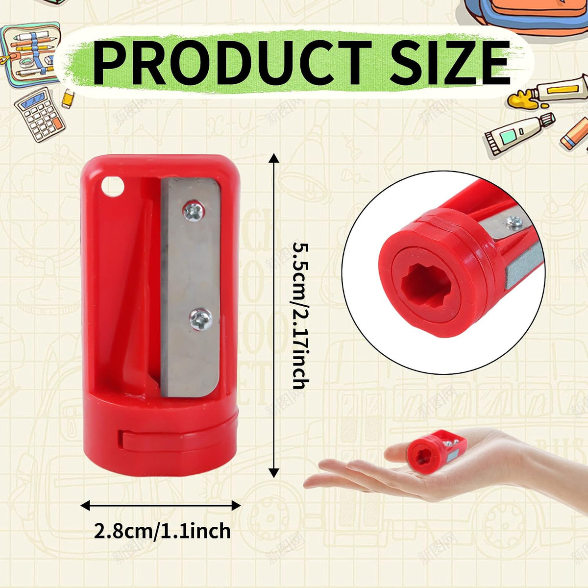 12 Pack Carpenter Pencil Sharpener Portable Manual Pencil Sharpener Cutter Woodworking