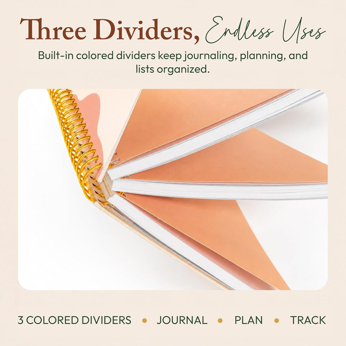 300-Page Hard Cover Notebook with Affirmations - B5 Spiral Bound