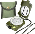 Military Lensatic Sighting Compass Survival with Carrying Bag, Compass for Hiking