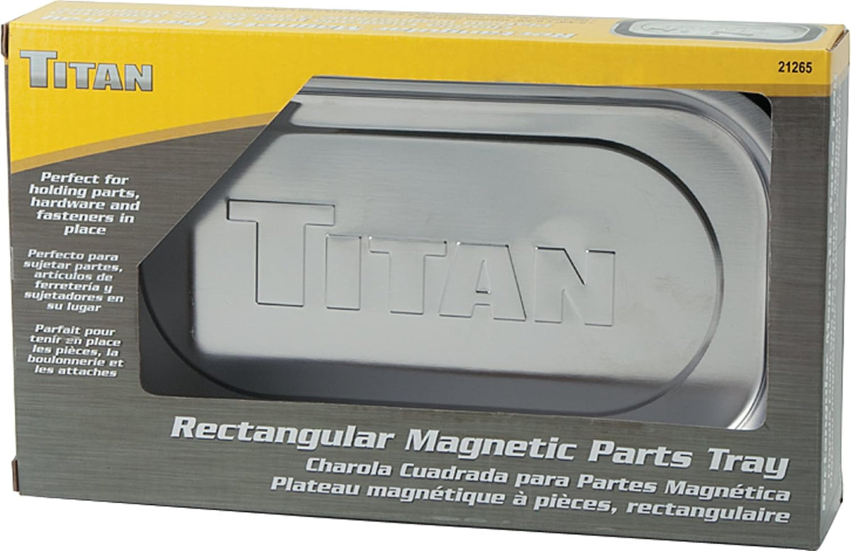 Titan 21265 Rectangular Magnetic Parts Tray (5-3/8 x 9-3/8)