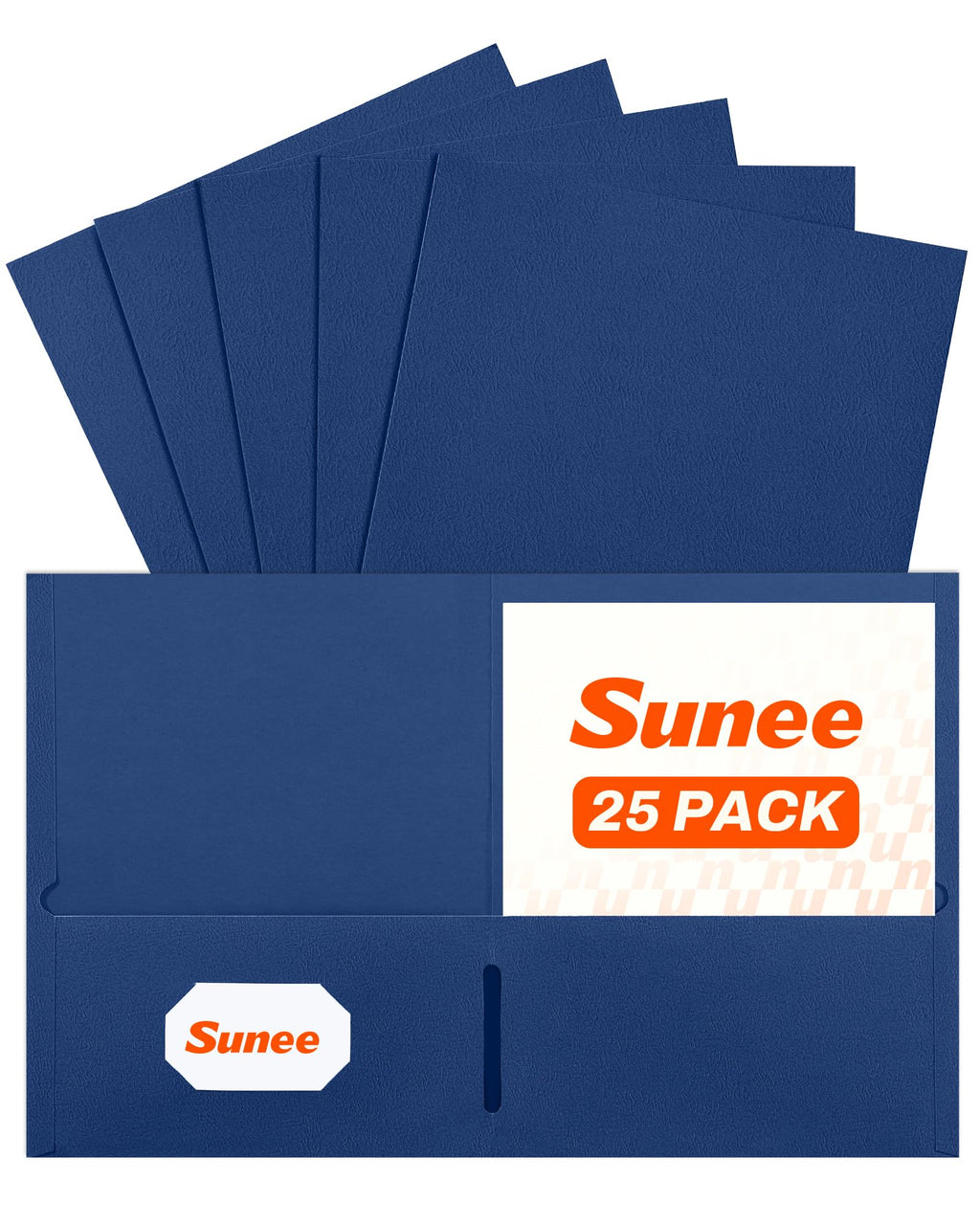 SUNEE Folders with Pockets(25 Pack, Assorted Colors)