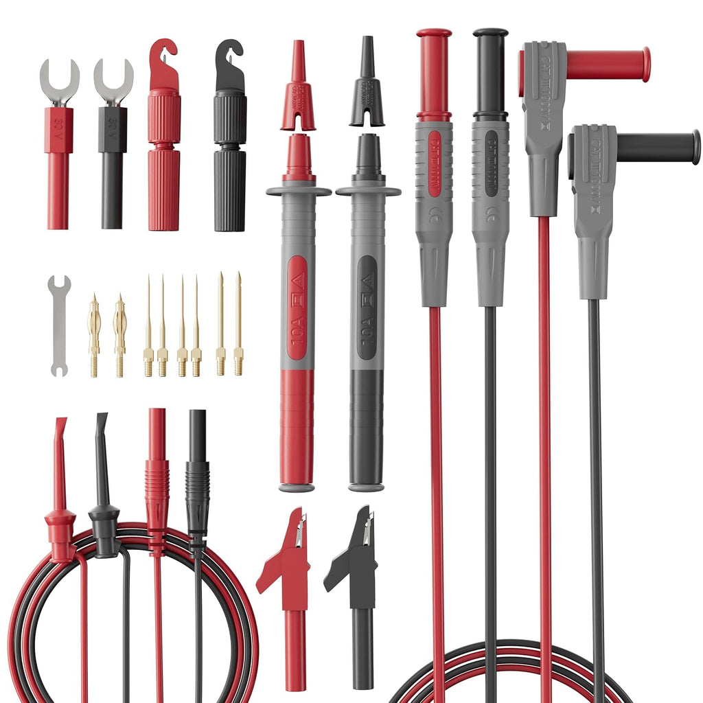 25-Piece Silicone Multimeter Test Leads, Automotive Back Probe Kit