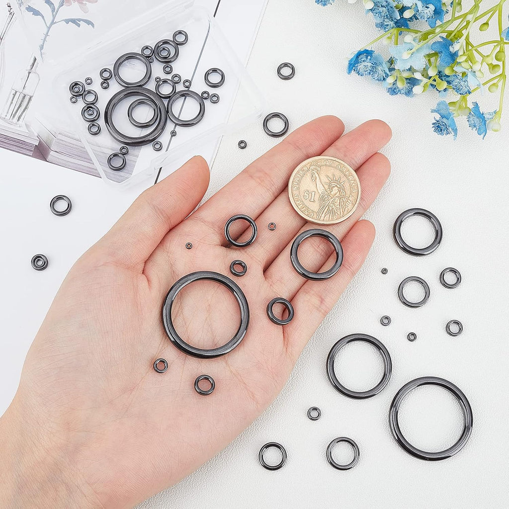 SUPERFINDINGS 60pcs 14 Sizes Rod Ceramic Guides Ring Set Fishing Rod Guide Kit Fishing