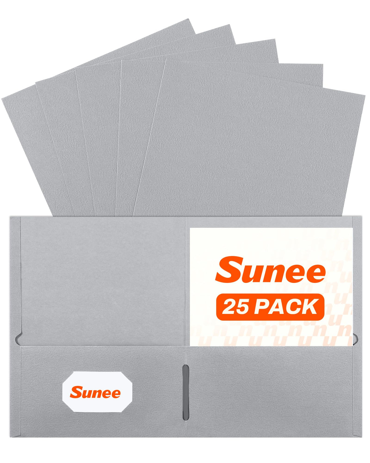 SUNEE Folders with Pockets(25 Pack, Assorted Colors)