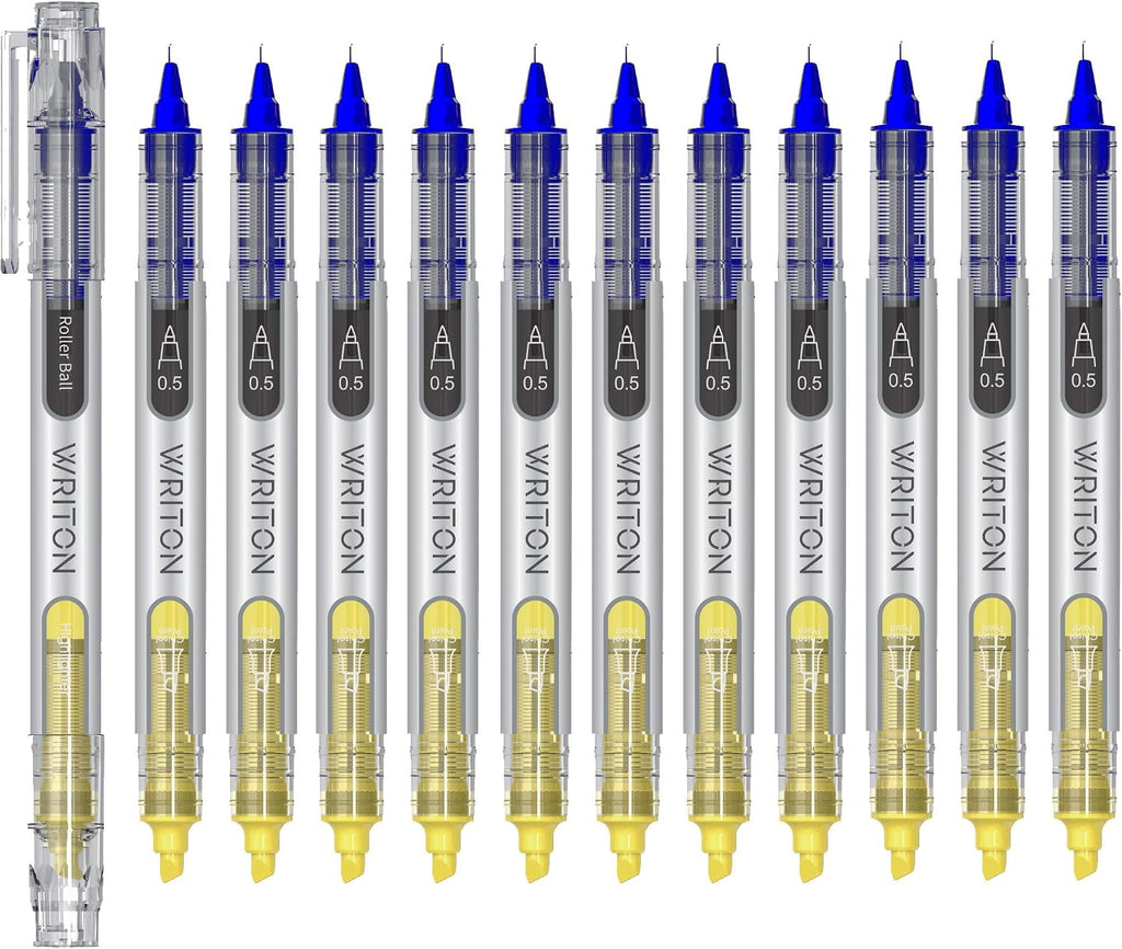 Writon, Liquid Ink Rollerball Pen and Highlighter Combo