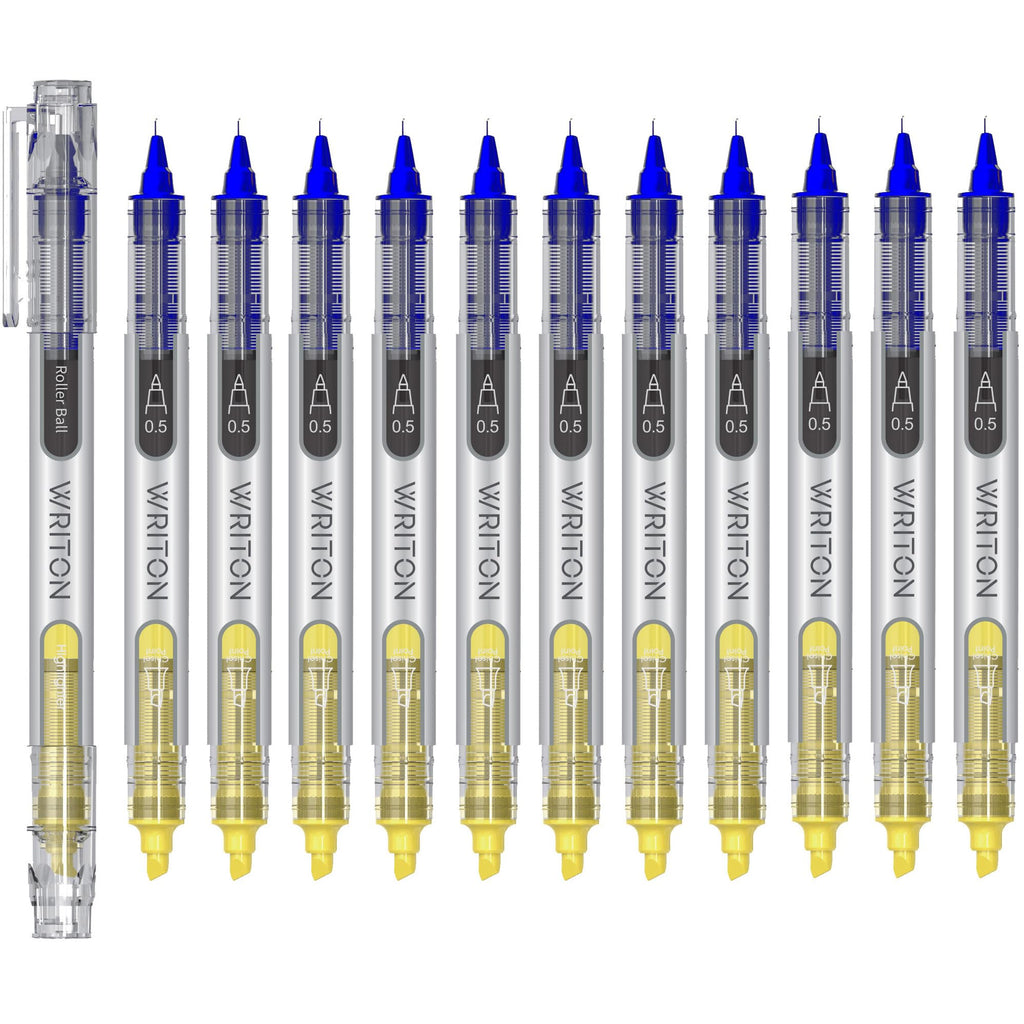 Writon, Liquid Ink Rollerball Pen and Highlighter Combo