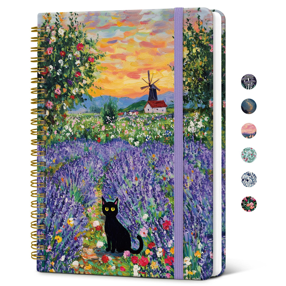 Taja Pretty Journal for Women, A5 Spiral Notebook, Hardcover College Ruled Journal