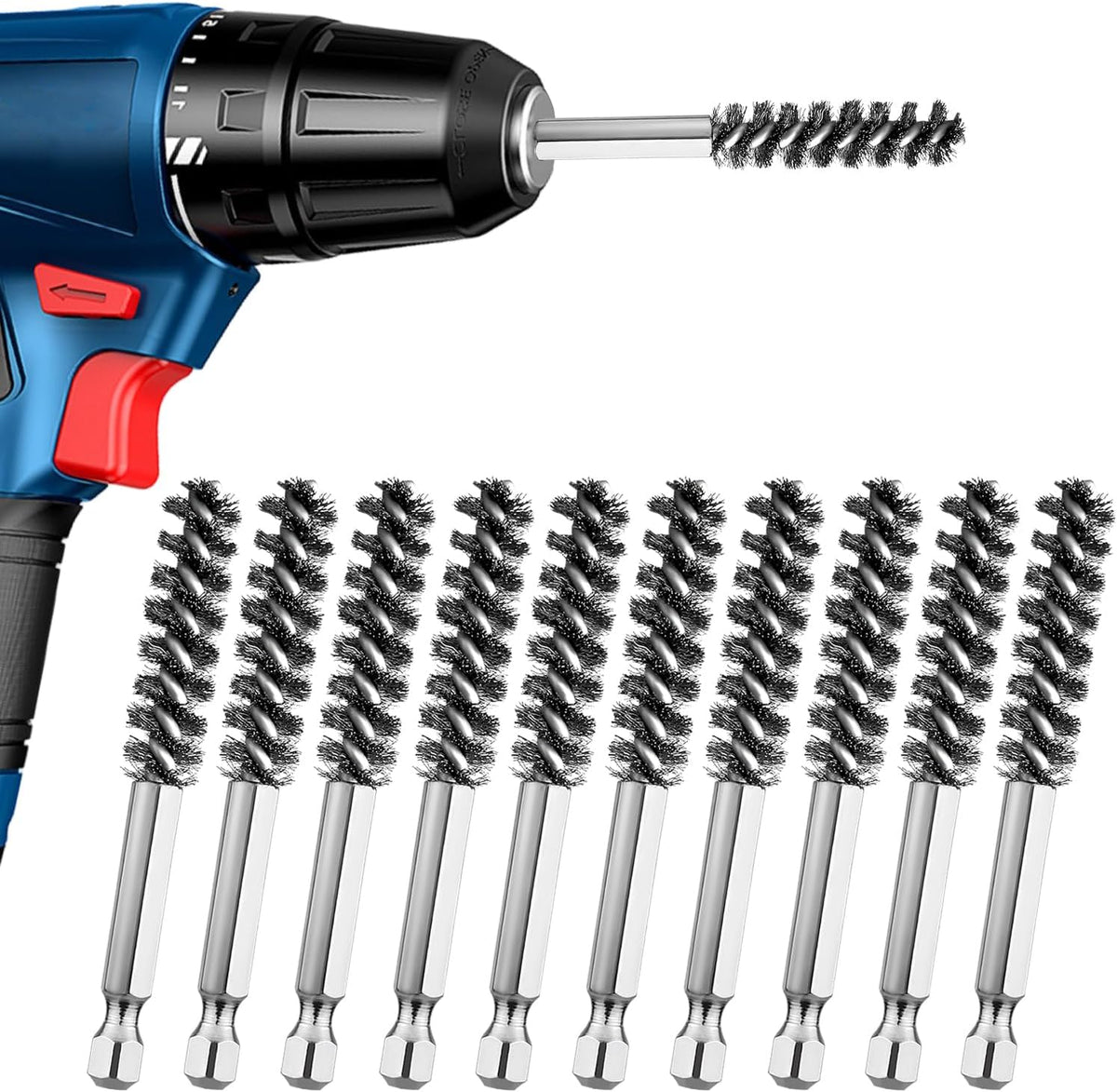 10PCS Golf Clubs Head Hosel Brush，Golf Club Cleaning Tool