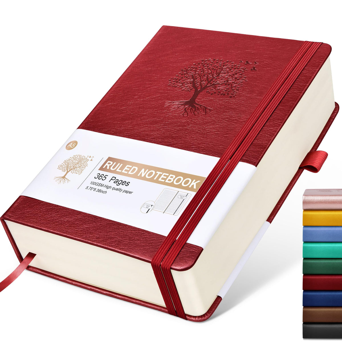 Ansopu Graph Paper Notebook Journal, 360 Numbered Pages Grid Notebooks