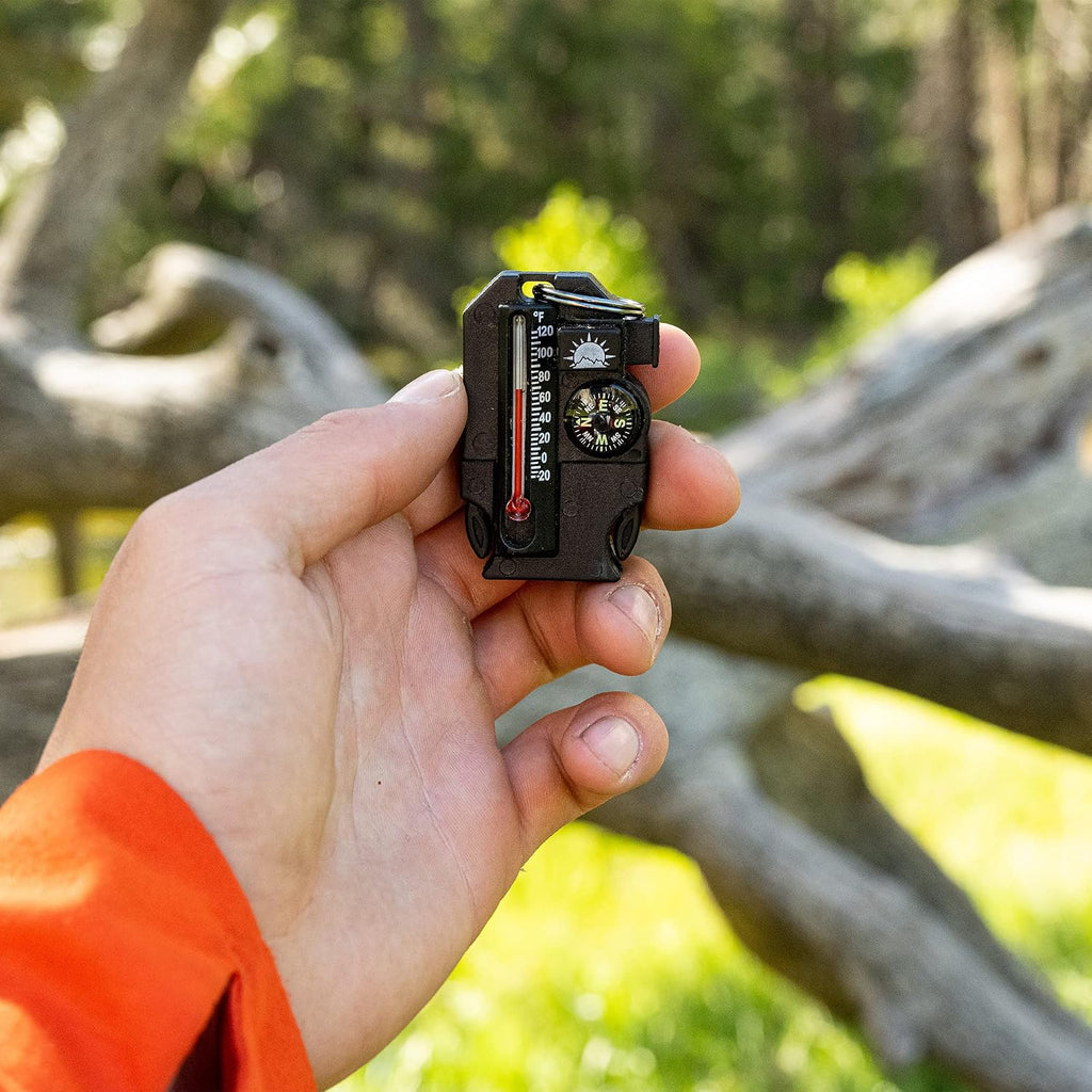 Sun Company Outsider - 4-in-1 Survival Multi-Tool | Compass, Thermometer, Whistle