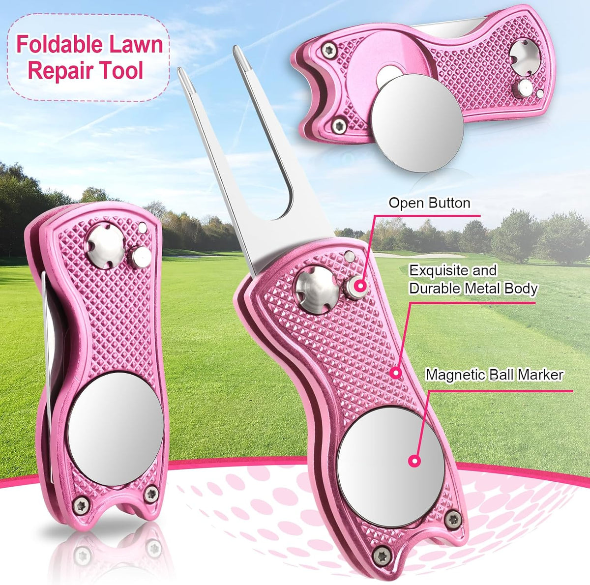 12Pcs Golf Accessories Kit Include Golf Ball Bag Golf Tees Golf Towel Golf Club Cleaner