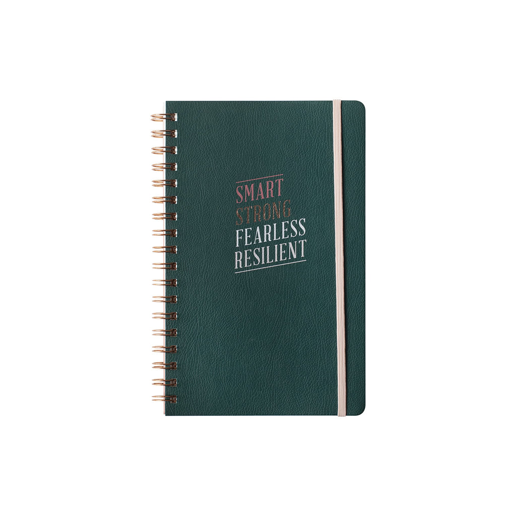 Fringe Signature Spiral Journal/Notebook, 160 Lined Pages, 6 x 9.5 Inches