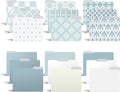 Better Office Products Decorative File Folders, 18 Pack Letter Size