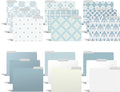 Better Office Products Decorative File Folders, 18 Pack Letter Size