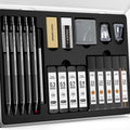 Four Candies Metal Mechanical Pencil Set, 3PCS Art Drafting Pencils 0.5, 0.7
