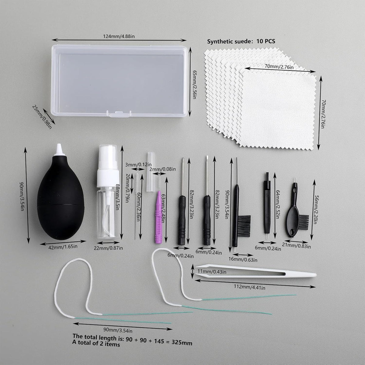 Hearing Aid Cleaning Kit Multipurpose Tools for Hearing Amplifier Earbuds