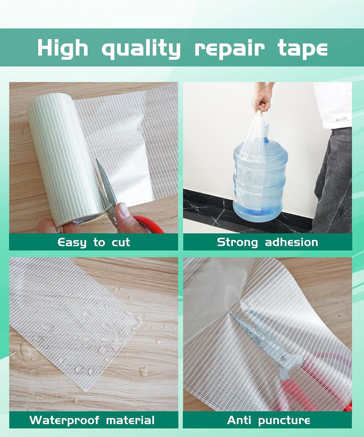 6 in x 35FT Heavy Duty Waterproof Tape for RV Awning and Canvas etc Repair Fits for Tent