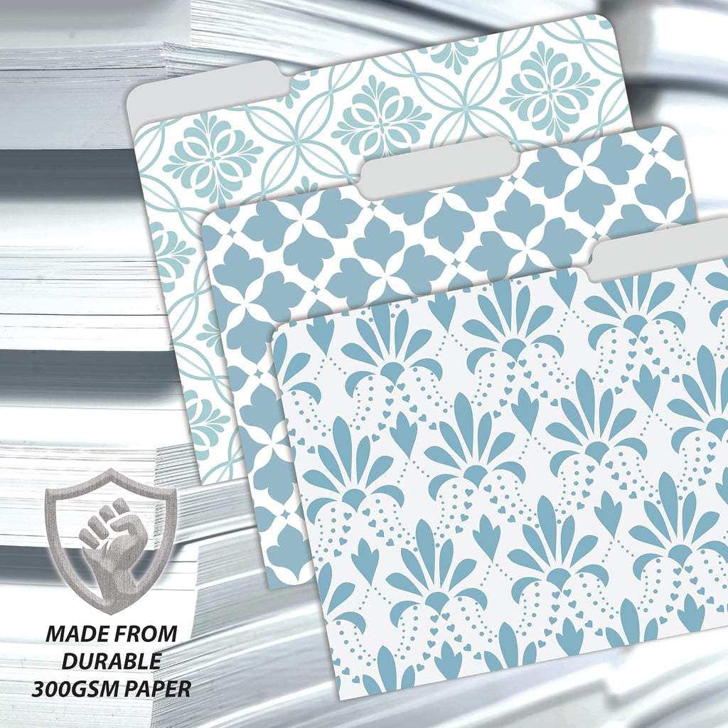 Better Office Products Decorative File Folders, 18 Pack Letter Size