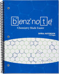 BENZNOTE, Spiral Notebook, for Organic and Biochemistry, 8-1/2" x 11"
