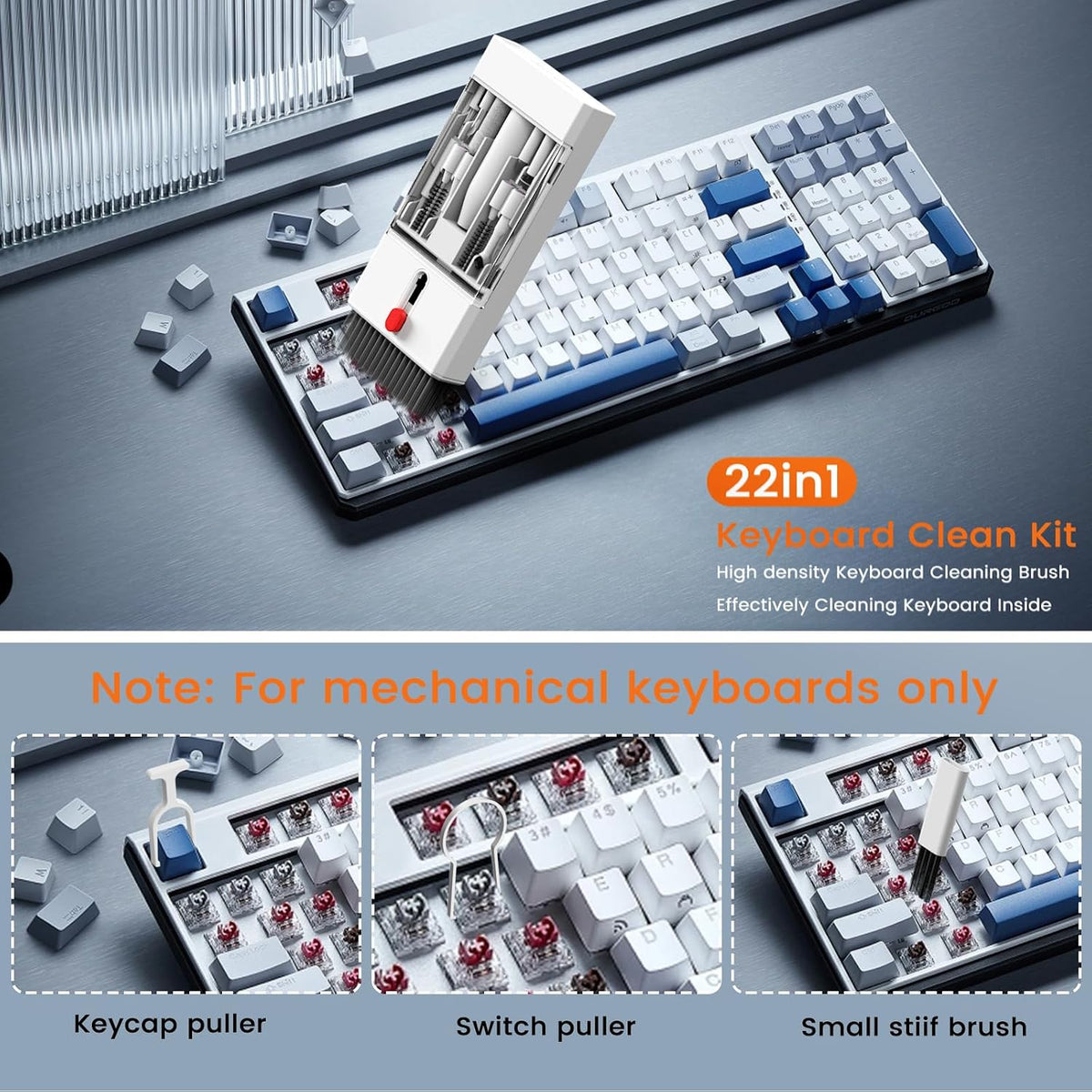 Keyboard Cleaning Kit, pc Cleaning kit with Keyboard Cleaner