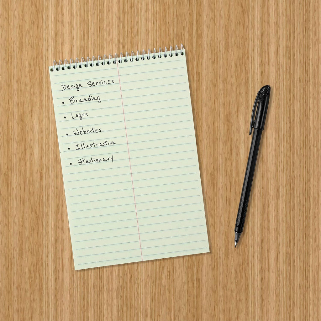 Amazon Basics Steno Notebooks, Gregg Rule, Green Paper for Notes, 80 Sheets, 6" x 9"